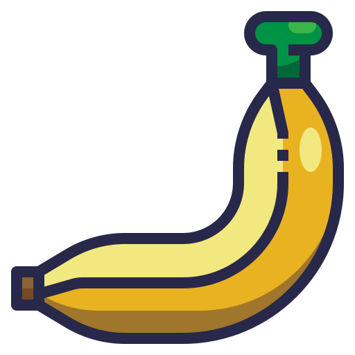 Banana, healthy, organic, food, fruit icon icon - Free download