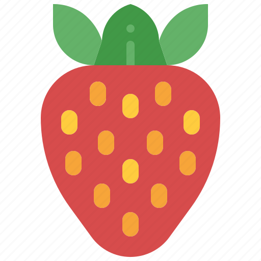 Strawberry, fruit, berry, juicy, red, healthy, ripe icon - Download on Iconfinder