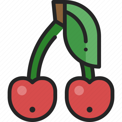 Cherry, fruit, berry, bunch, sundae, dessert, ripe icon - Download on Iconfinder