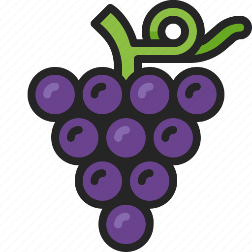 Grape, wine, fruit, bunch, juice, berry, healthy icon - Download on Iconfinder
