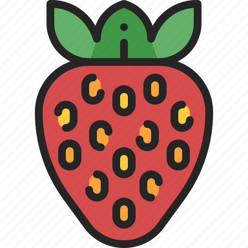 Strawberry, fruit, berry, juicy, red, healthy, ripe icon - Download on Iconfinder