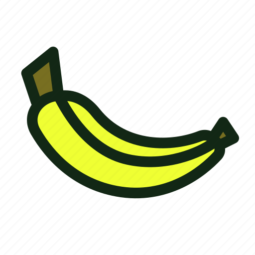 Banana, smoothie, fruit, yellow, healthy, tropical, potassium icon - Download on Iconfinder