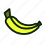 banana, smoothie, fruit, yellow, healthy, tropical, potassium 