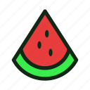 watermelon, fruit, summer, snack, tropical, juice, picnic
