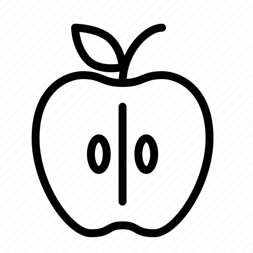 Apple, cut, fresh, fruit, healthy, sliced, ios icon - Download on Iconfinder
