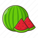 fresh, fruit, healthy, sweet, watermelon