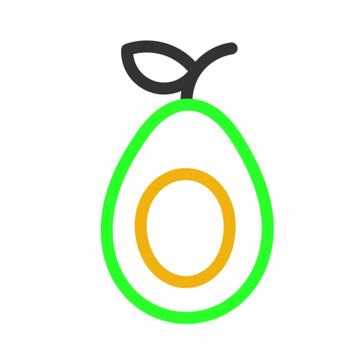 Fruits, vegetables, avocado icon - Free download