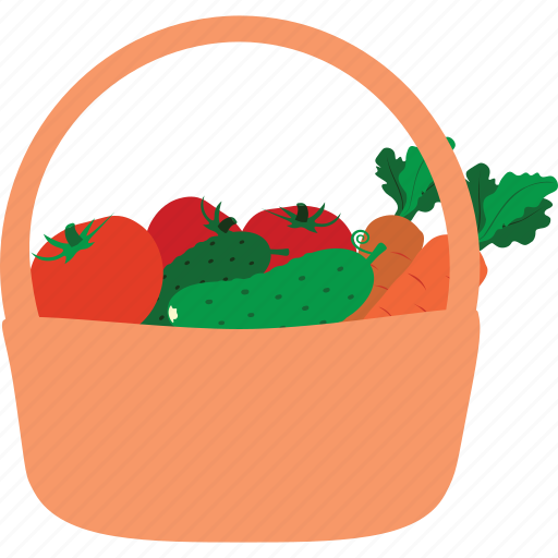 Basket, vegetable basket, vegetables, buy, market, store icon - Download on Iconfinder