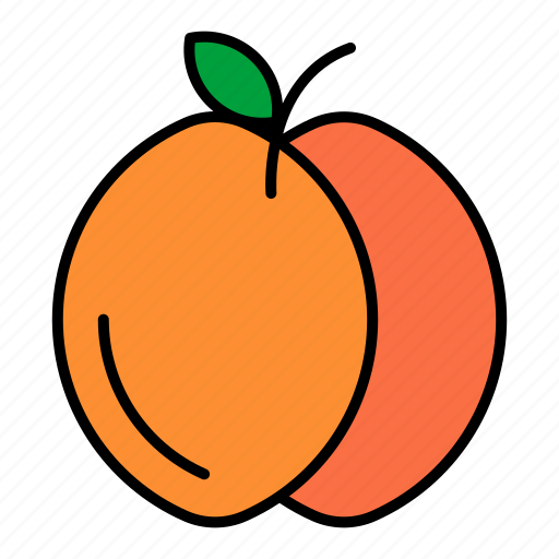 Food, fruit, healthy, peach, sweet, vegetable icon - Download on Iconfinder