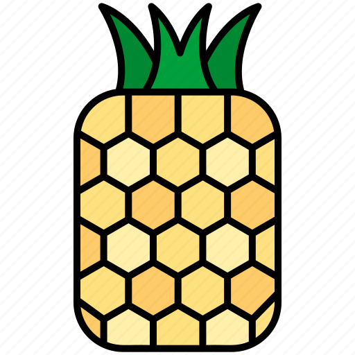 Food, fruit, meal, pine, pineapple, vegetable icon - Download on Iconfinder