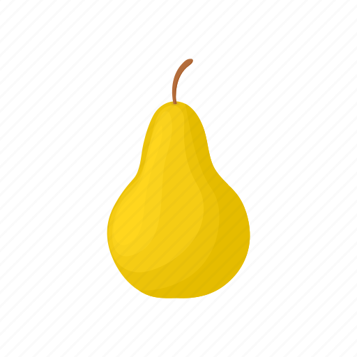 Cartoon, food, fresh, fruit, organic, pear, ripe icon - Download on Iconfinder