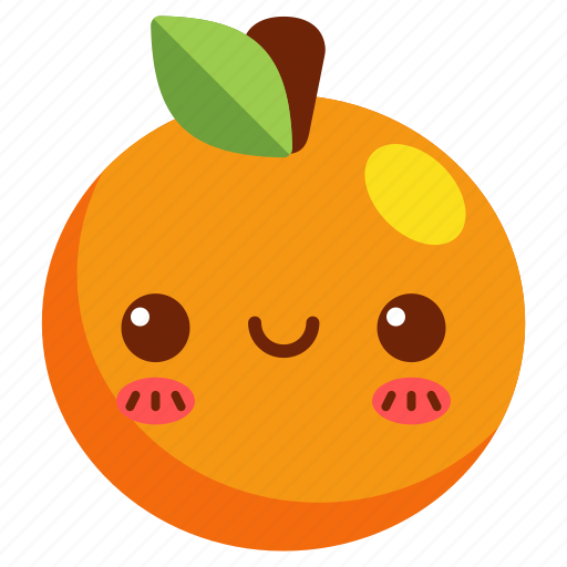 Avatar cartoon character cute fresh fruit orange icon  Download on  Iconfinder