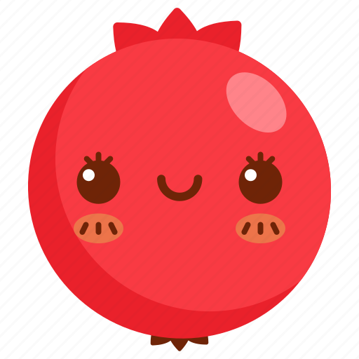 Avatar, cartoon, character, cute, fruit, pomegranate icon - Download on Iconfinder
