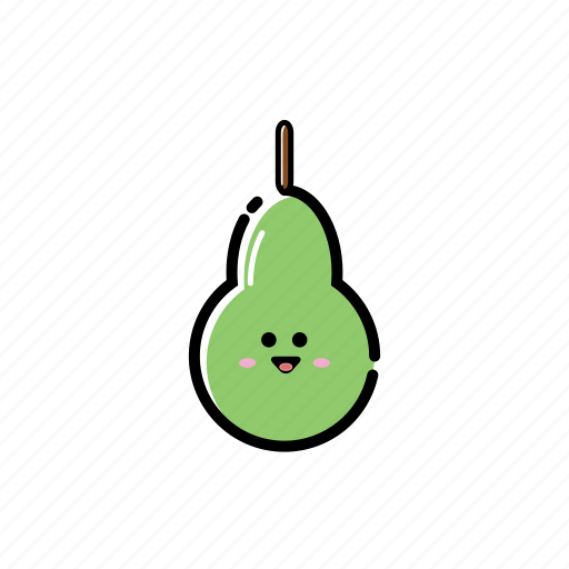 Fruit, fruits, pear, smiling icon - Download on Iconfinder