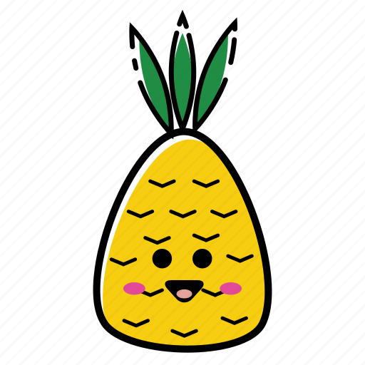 Fruit, fruits, pineapple, smiling icon - Download on Iconfinder