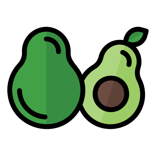 Food, fruit, vegetable, vegetarian, organic, avocado icon - Free download