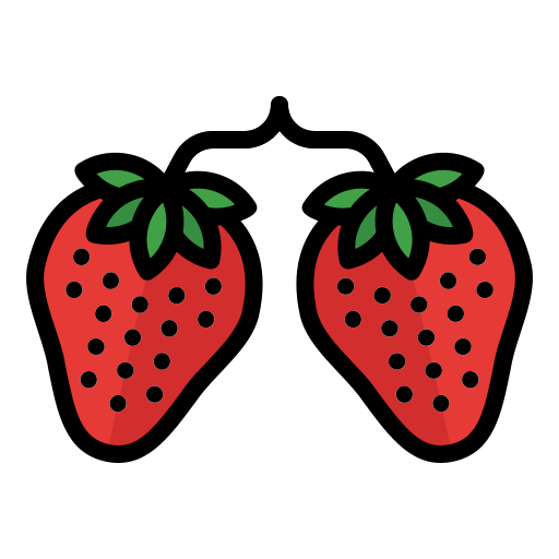 Food, fruit, vegetable, vegetarian, organic, berry, strawberry icon - Free download