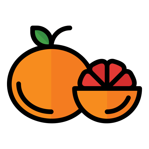 Food, fruit, vegetable, vegetarian, organic, orange, grapefruit icon - Free download