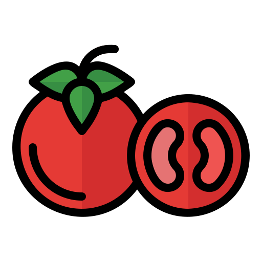 Food, fruit, vegetable, vegetarian, organic, tomato icon - Free download