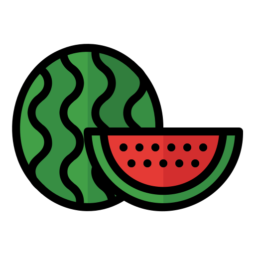 Food, fruit, vegetable, vegetarian, organic, watermelon icon - Free download
