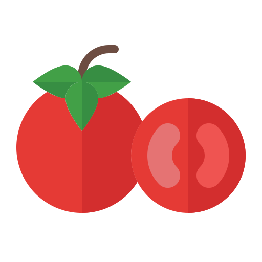 Food, fruit, vegetable, vegetarian, organic, tomato icon - Free download