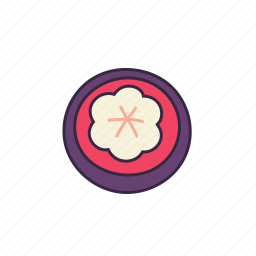 Mangosteen, fruit, fresh, cute, healthy, food, slide icon - Download on Iconfinder