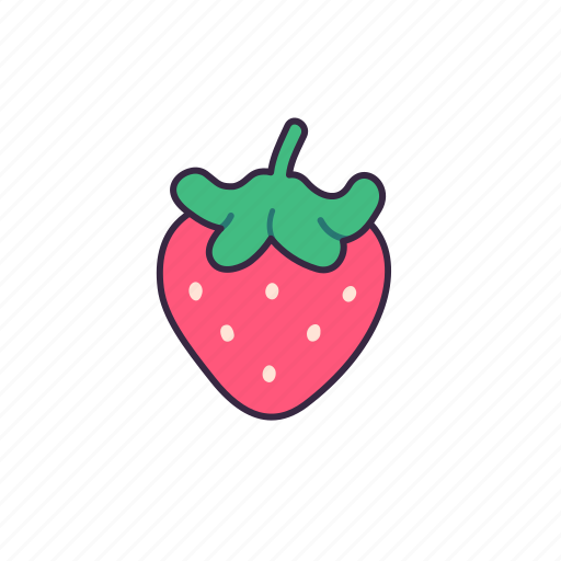 Strawberry, fruit, fresh, cute, healthy, food, juice icon - Download on Iconfinder