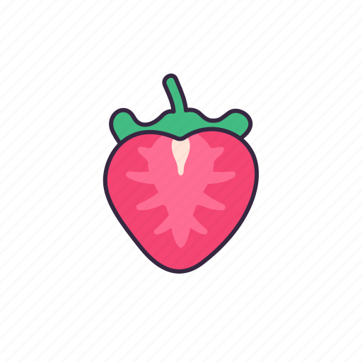 Strawberry, fruit, fresh, cute, healthy, food, slide icon - Download on Iconfinder