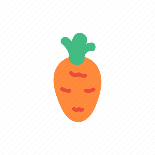 Carrot, vegetable, cute, healthy, food, cooking, vegan icon - Download on Iconfinder