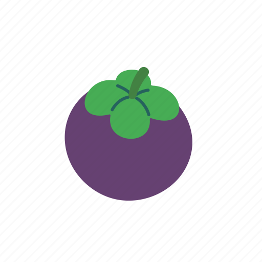 Mangosteen, fruit, fresh, cute, healthy, food, sweet icon - Download on Iconfinder