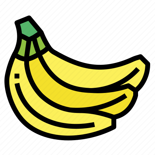 Banana, food, fresh, fruit, vegetarian icon - Download on Iconfinder