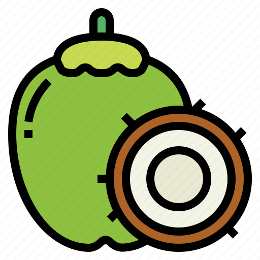 Coco, coconut, food, fruit, tropical icon - Download on Iconfinder