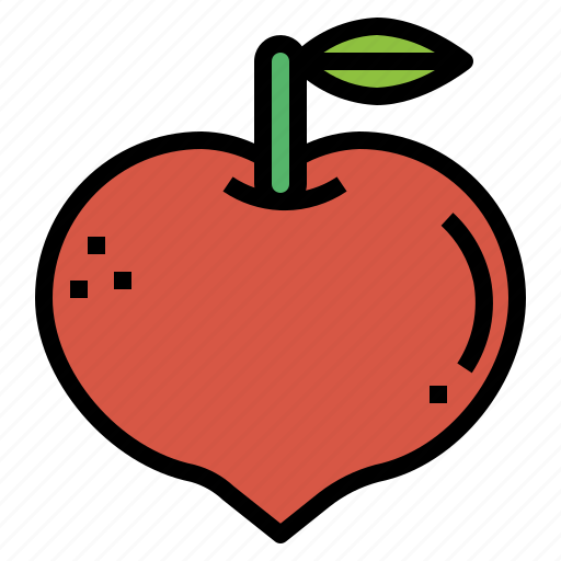 Food, fresh, fruit, peach, vegetarian icon - Download on Iconfinder