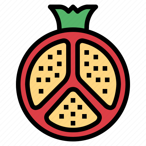 Food, fresh, fruit, pomegranate, tropical icon - Download on Iconfinder