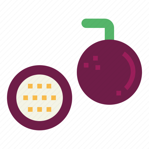 Food, fresh, fruit, passionfruit, tropical icon - Download on Iconfinder