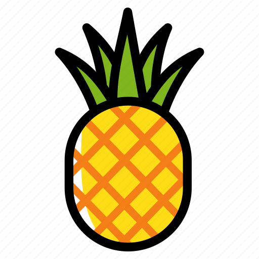 Eat, food, fruit, healthy, meal, pineapple, vegetarian icon - Download on Iconfinder