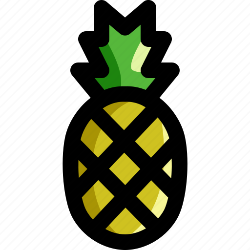 Food, fresh, fruit, healthy, organic, pineapple, tropical icon - Download on Iconfinder