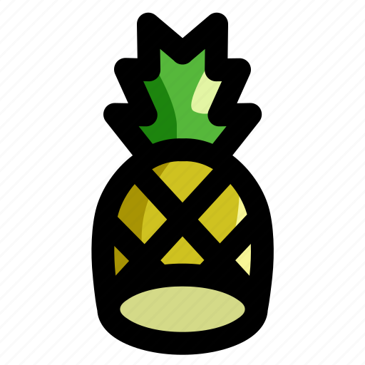 Fresh, fruit, healthy, nature, organic, pineapple, tropical icon - Download on Iconfinder