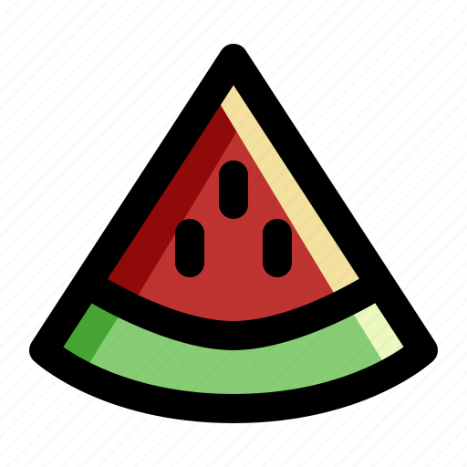 Diet, fresh, fruit, healthy, slice, tropical, watermelon icon - Download on Iconfinder