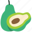 avocado, slice, fruit, food 