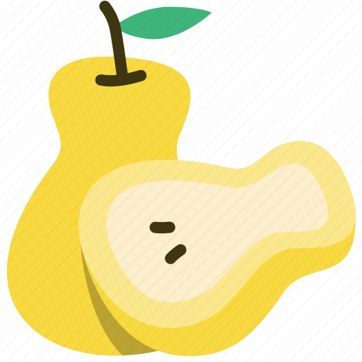 Pear, slice, fruit, healthy icon - Download on Iconfinder
