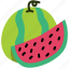 watermelon, slice, fruit, food 