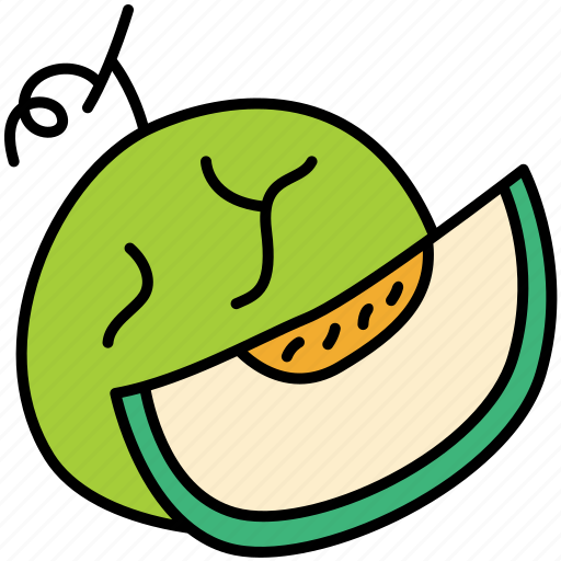 Melon, slice, fruit, organic icon - Download on Iconfinder