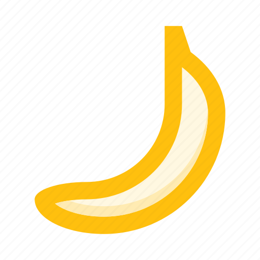Banana, fresh, organic, eco, food, yellow icon - Download on Iconfinder
