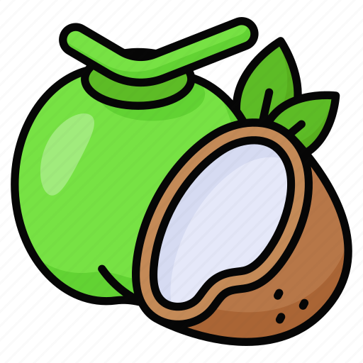 Coconut, water, fruit, food, healthy, organic, coco icon - Download on Iconfinder
