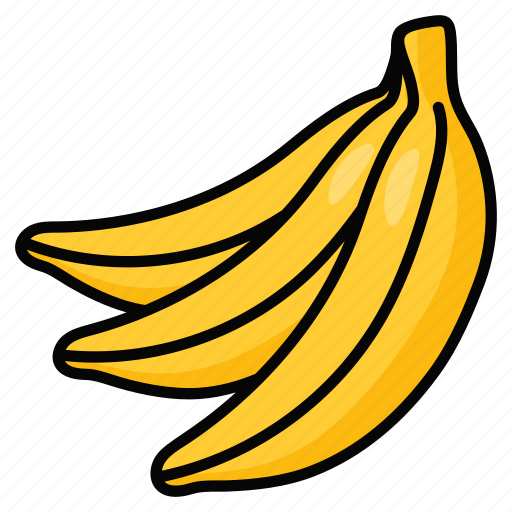 Bananas, banana, food, fruit, organic, nutrition, diet icon - Download on Iconfinder