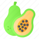 papaya, food, fruit, natural, healthy, diet, organic