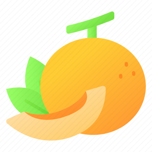 Melon, food, fruit, healthy, nutrition, cantaloupe, organic icon - Download on Iconfinder