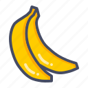 banana, fruit, healthy