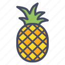 fruit, pineapple, tropical